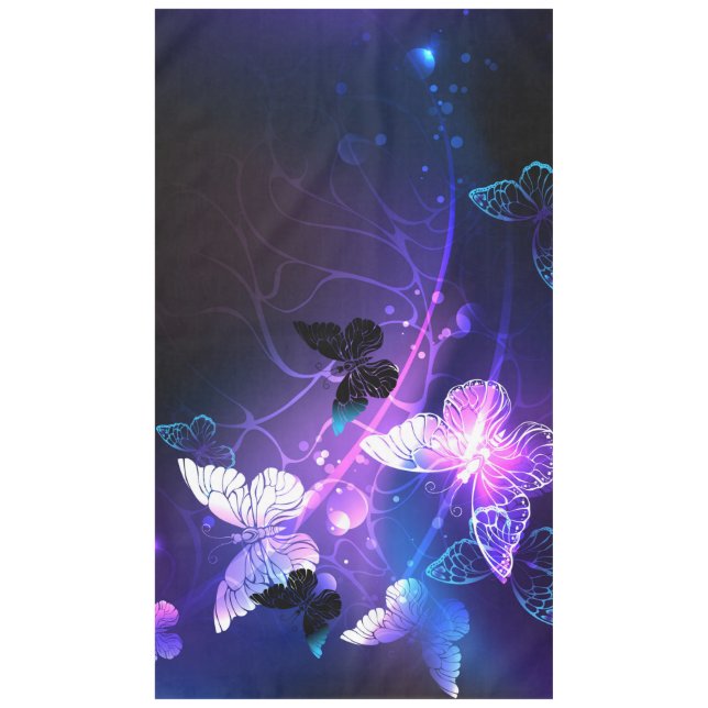 Background with Night Butterflies Tablecloth (Front)