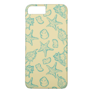 Background with shells. Hand drawn Case-Mate iPhone Case