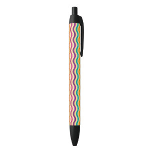 Background with stripes in retro 2 black ink pen