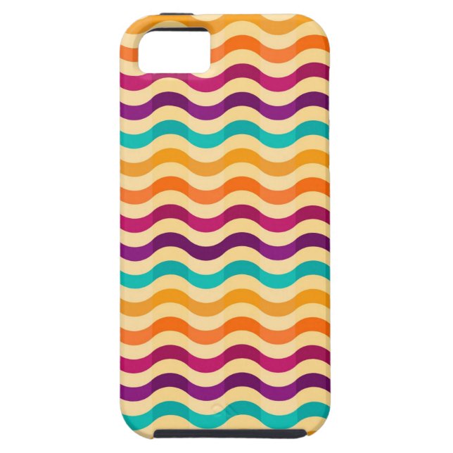 Background with stripes in retro 2 Case-Mate iPhone case (Back)
