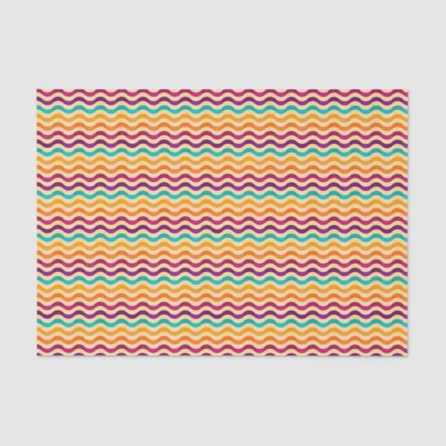 Background with stripes in retro 2 tissue paper (Front)