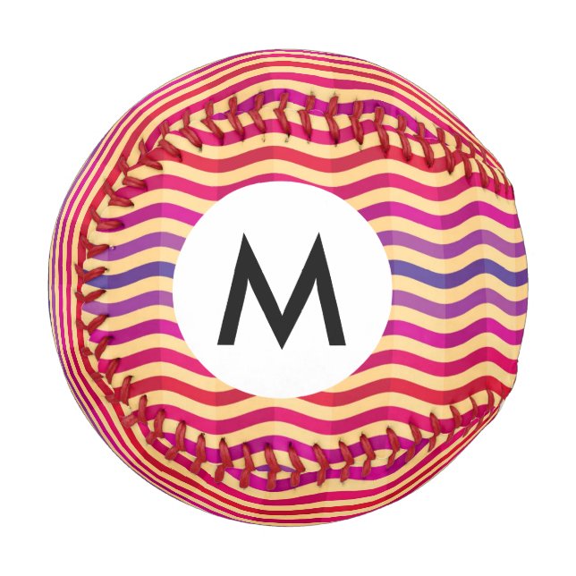 Background with stripes in retro 3 baseball (Front Left)