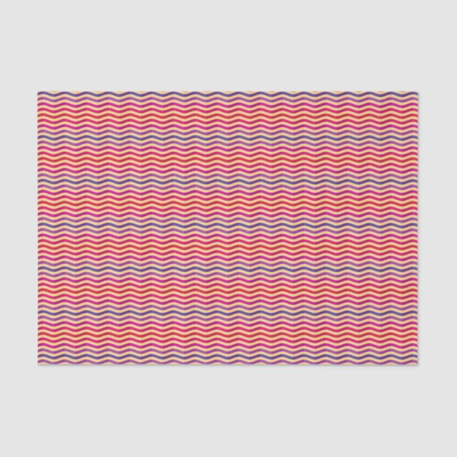 Background with stripes in retro 3 tissue paper (Front)