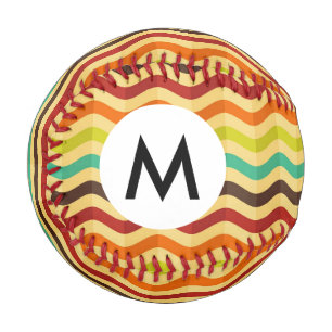 Background with stripes in retro 4 baseball