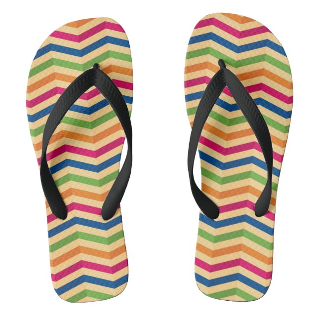 Background with stripes in retro jandals (Footbed)