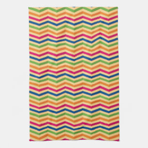 Background with stripes in retro tea towel