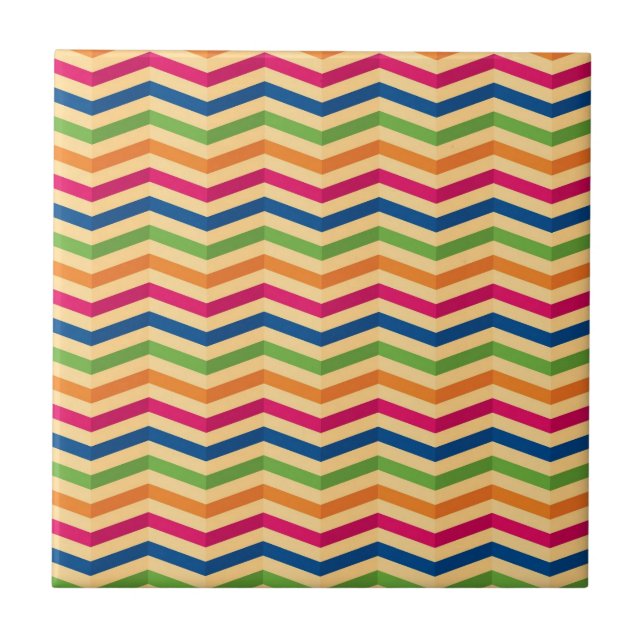Background with stripes in retro tile (Front)