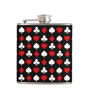 Background with suits hip flask