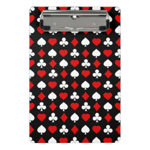 Background with suits mini clipboard