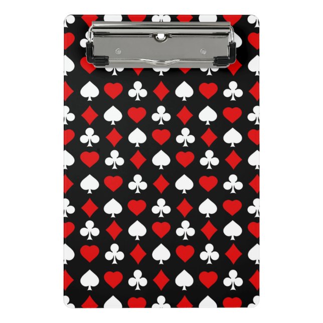 Background with suits mini clipboard (Front)