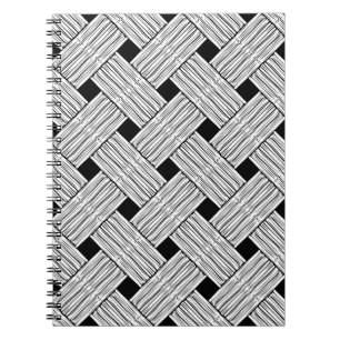 Background with vintage traditional seamless patte notebook