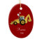 BACKHOE DIGGER Personalised Christmas Ornament