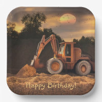 Backhoe Happy Birthday