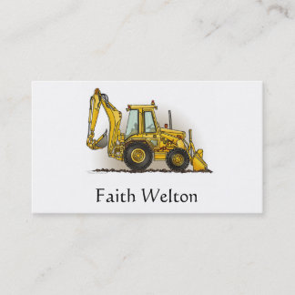 Backhoe Operator Business Card