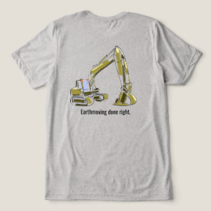 Backhoe T Shirt Heavy Equipment Operator