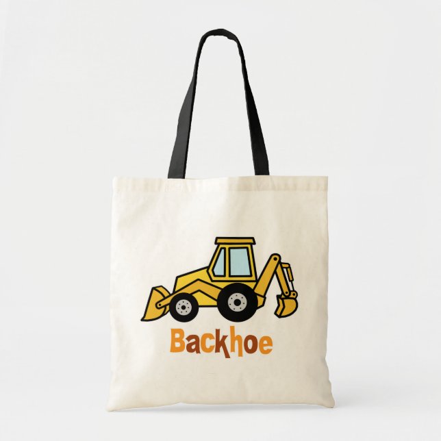 Backhoe Tote Bag (Front)