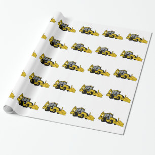 Backhoe Wrapping Paper