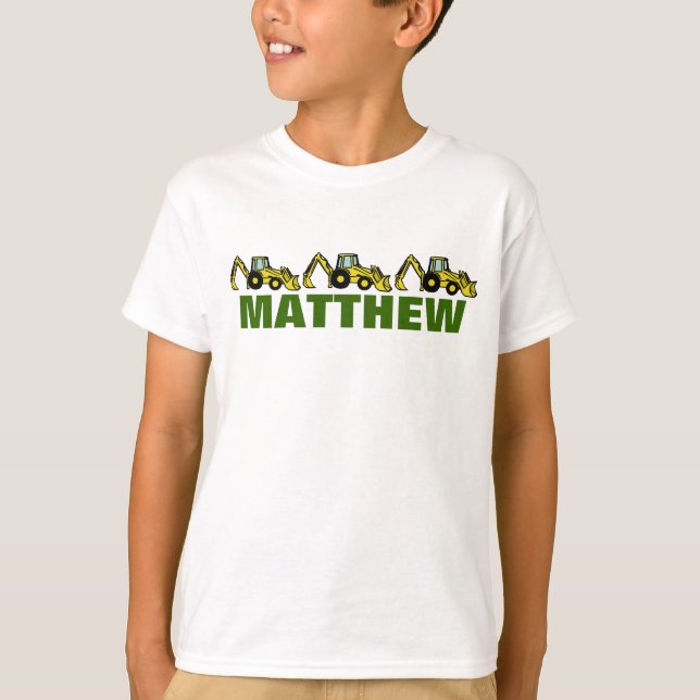 Backhoes for Matthew T-Shirt (Front)