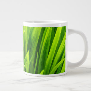 Backlit Leaves in Garden Large Coffee Mug