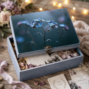Backlit Midnight Blue Forget-Me-Not Tissue Paper