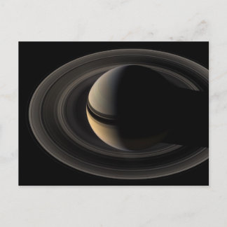 Backlit_Saturn_from_Cassini_Orbiter_2007_May_9 Postcard