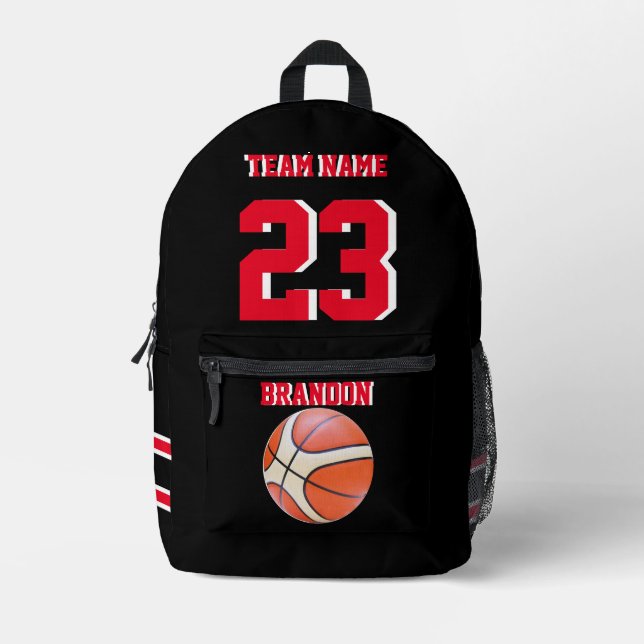 Backpack basketball sports Senior Night to school (Front)