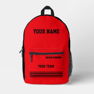 Backpack cheer team Cheerleader Personalised black