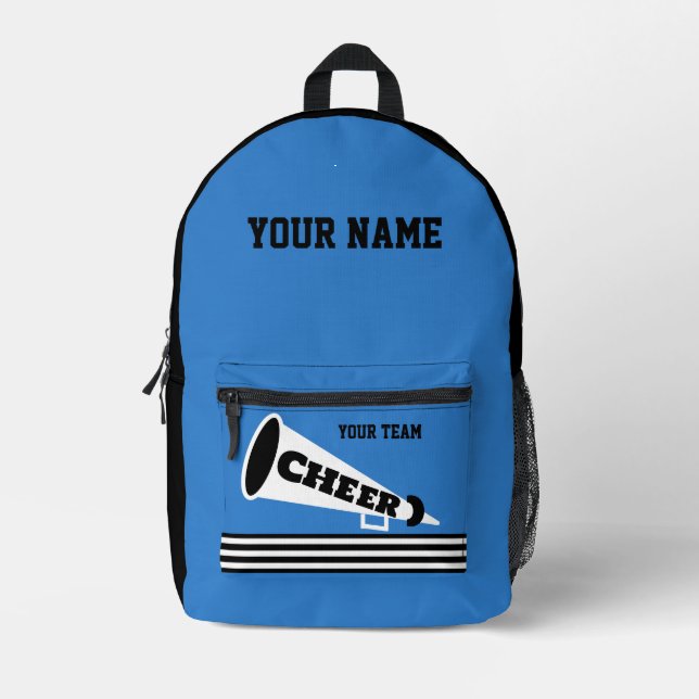 Backpack cheer team Cheerleader Personalised black (Front)