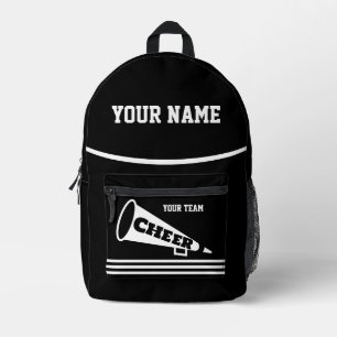 Backpack cheer team Cheerleader Personalised black