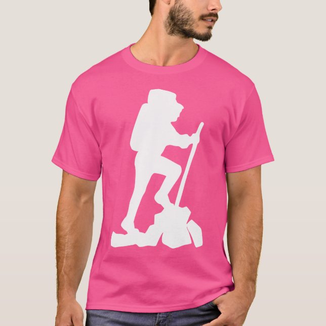Backpack Climber Hiking Mountain Climbing T-Shirt (Front)