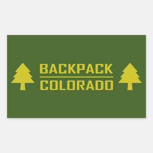 Backpack Colorado Rectangular Sticker