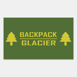 Backpack Glacier Rectangular Sticker