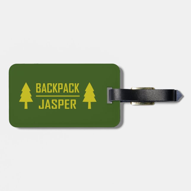 Backpack Jasper Luggage Tag (Back Horizontal)
