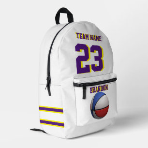 Backpack kids boys basketball sports Senior Night
