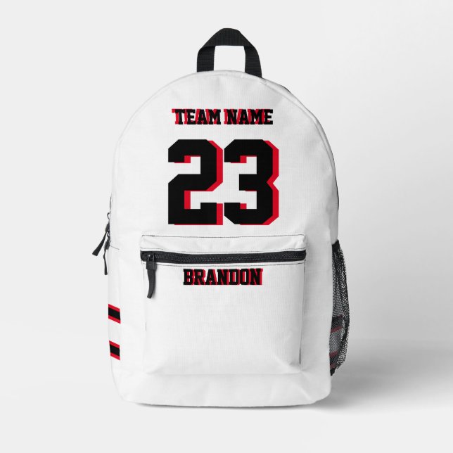 Backpack kids boys basketball sports Senior Night  (Front)