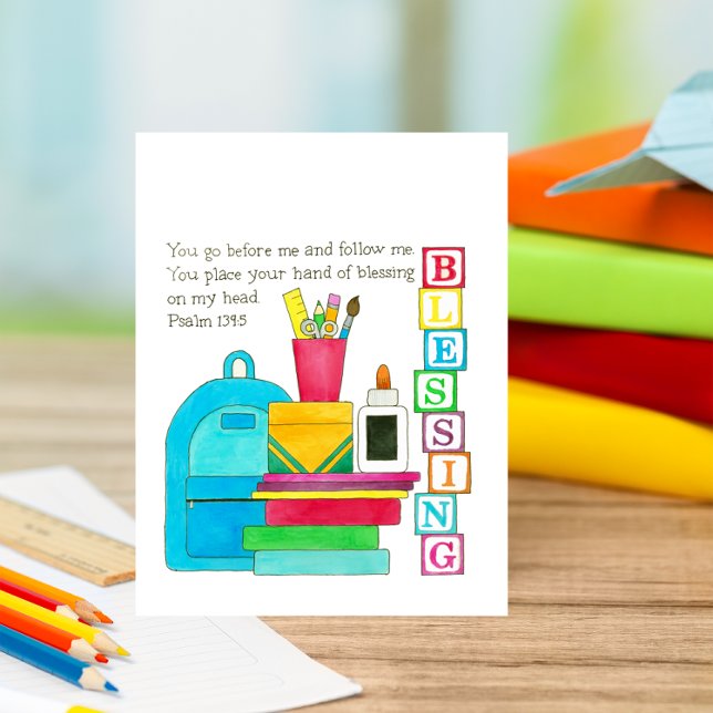 Backpack of Blessings Back to School Postcard (Creator Uploaded)