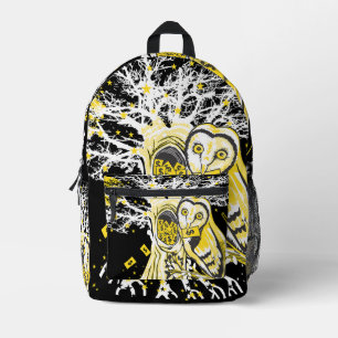 Backpack – Urban Tree Owl & Wealth Surreal Pop-Art