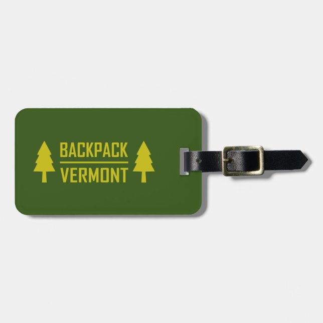 Backpack Vermont Luggage Tag (Front Horizontal)
