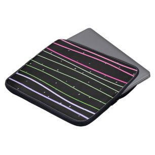 Backpack with wavy line stars laptop sleeve
