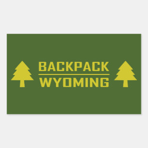 Backpack Wyoming Rectangular Sticker