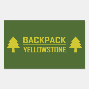 Backpack Yellowstone Rectangular Sticker