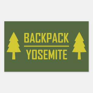 Backpack Yosemite Rectangular Sticker