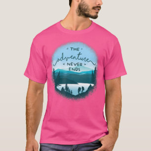 Backpacking And Camping Adventure - Mountain Outdo T-Shirt