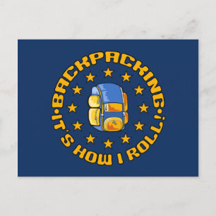 BACKPACKING postcard - customise