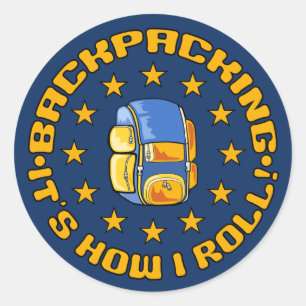 BACKPACKING stickers
