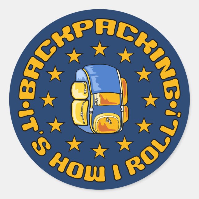 BACKPACKING stickers (Front)