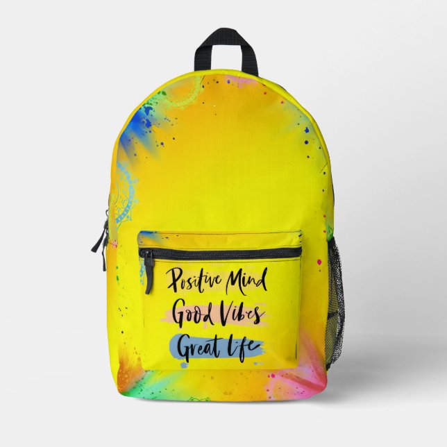 backpacks watercolor cute pink pretty school (Front)