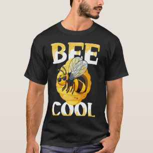 Backprint Bee Cool Bee Honey and Beekeepers T-Shirt