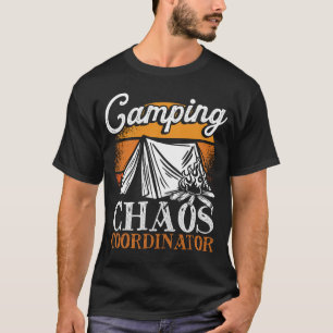 Backprint Camping Chaos Coordinator Camping T-Shirt