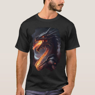 Backprint Fire breathing invincible dragon T-Shirt